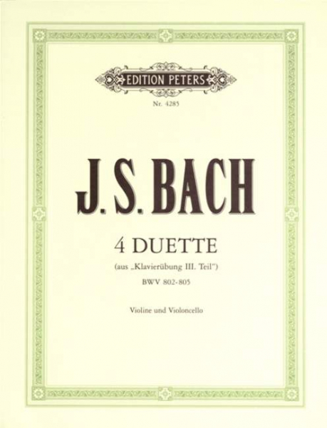 Stimmen 4 Duette BWV 802-805