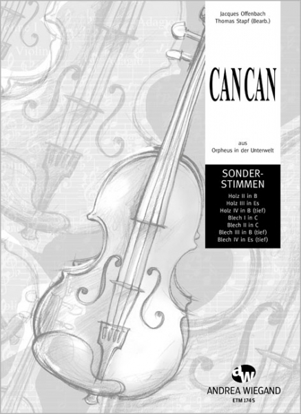 Cancan aus der Operette Orpheus in der Unterwelt für Orchester