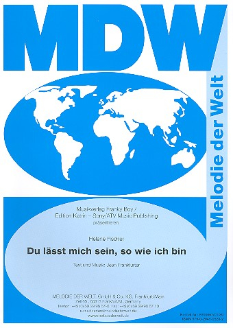 Du lässt mich sein so wie ich bin: für Klavier/Gesang/Gitarre
