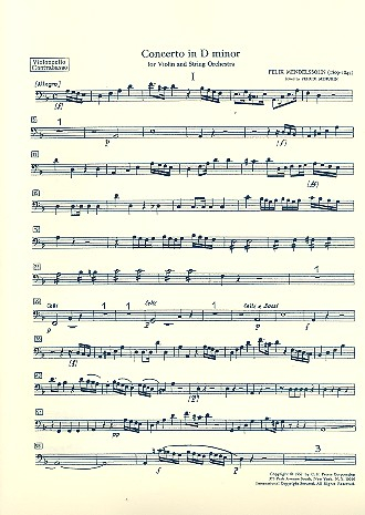 Konzert d-Moll für Violine und Streicher