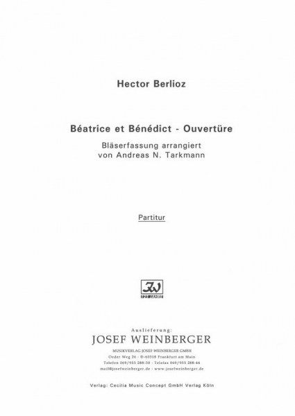 Ouvertüre aus Béatrice et Bénédict Fassung für Bläser