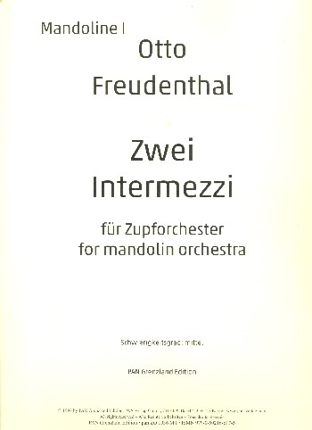 2 Intermezzi für Zupforchester