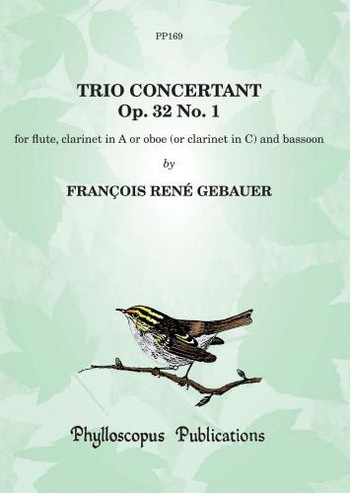 Trio concertant op.32,1 for flute, clarinet inA (oboe/ clarinet in C) and bassoon