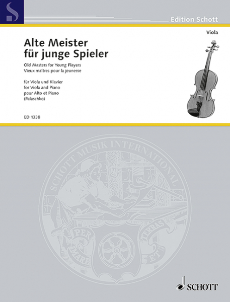 Alte Meister für junge Spieler für Viola und Klavier