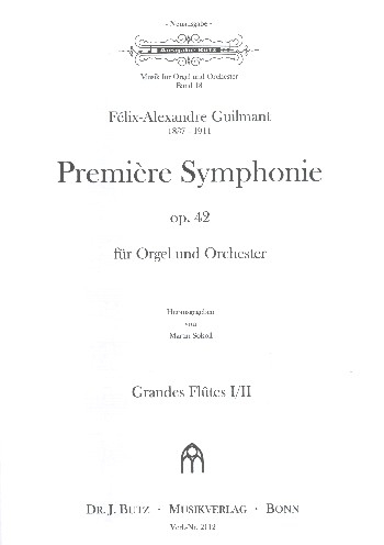 Sinfonie Nr.1 op.42 für Orgel und Orchester