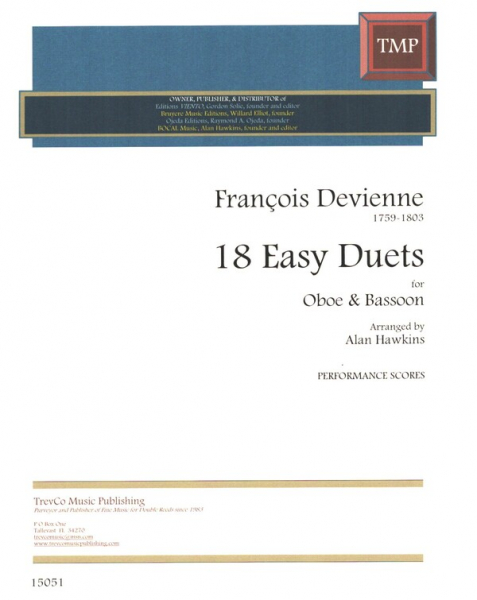 18 easy Duets for oboe and bassoon