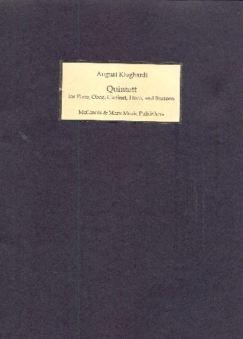 Quintet op.79 for flute, oboe, clarinet, horn and bassoon