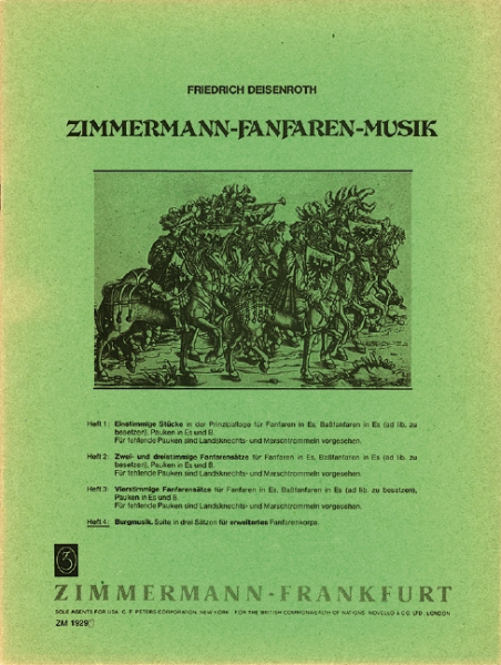 Fanfaren-Musik Band 4 Burgmusik Suite in 3 Sätzen für erweiterten Fanfarenchor
