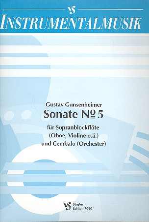 Sonate C-Dur Nr.5 für Sopranblockflöte und Cembalo