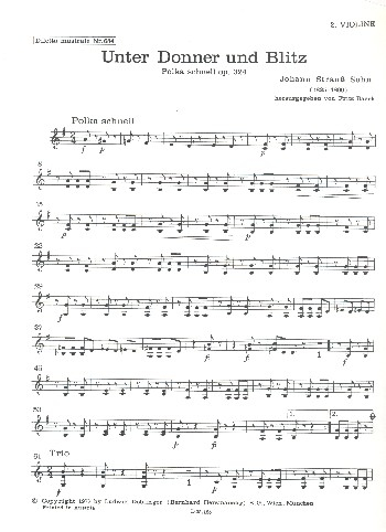 Unter Donner und Blitz op.324 für Orchester