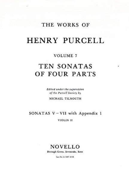 10 Sonatas of 4 Parts (nos.5-7) for strings