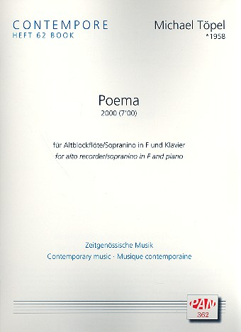 Poema für Altblockflöte (Sopranino) und Klavier