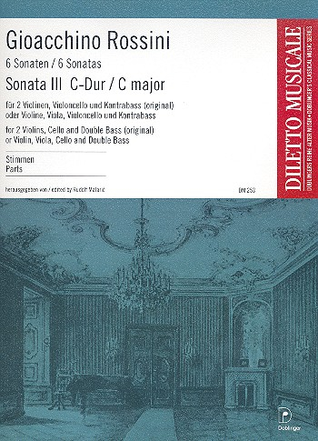 Sonate C-Dur Nr.3 für 2 Violinen, Violoncello und Kontrabaß