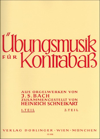 Übungsmusik Band 1 für Kontrabaß