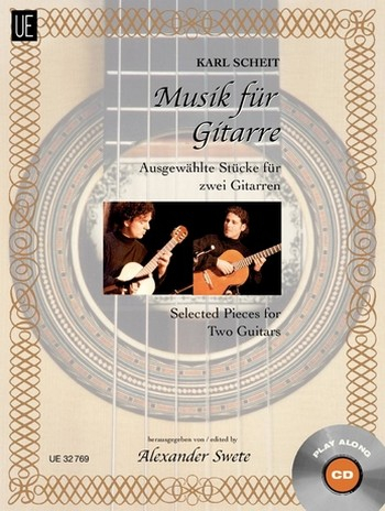 Ausgewählte Stücke (+CD) für 2 Gitarren, Spielpartitur