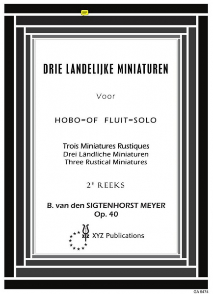 3 ländliche Miniaturen op.40 für Oboe (Flöte)