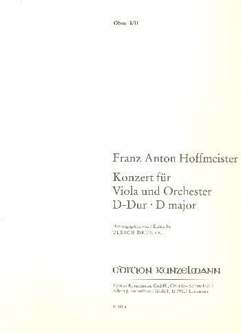 Konzert D-Dur für Viola und Orchester