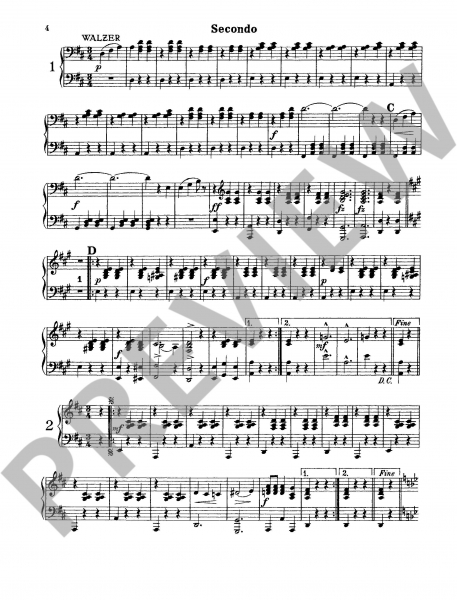 Vierhändige Stücke für Klavier Meine Strauß-Walzer