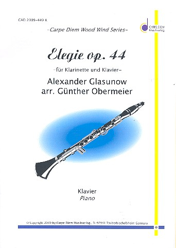 Elegie op.44 für Klarinette und Klavier