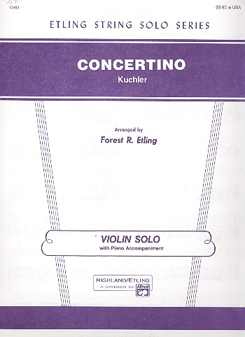Concertino D-Dur op.15 für Violine und Klavier