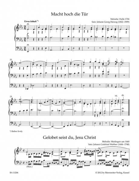 Spielpartitur Sonntagsorgel 3