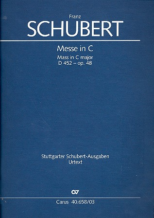 Messe C-Dur op.48 D452 für Soli, Chor, Orchester und Orgel