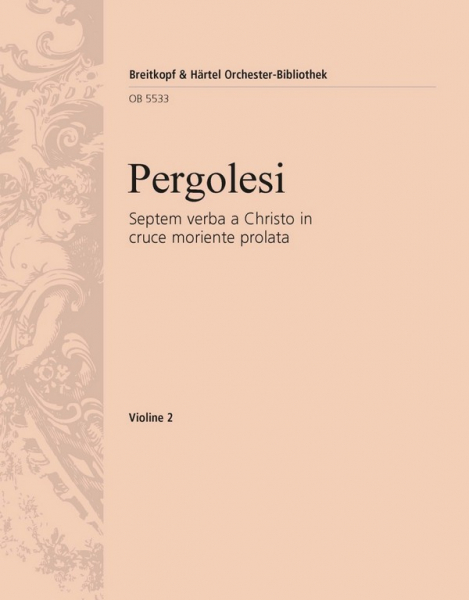 Septem verba a Christo in cruce moriente prolata für Soli und Orchester