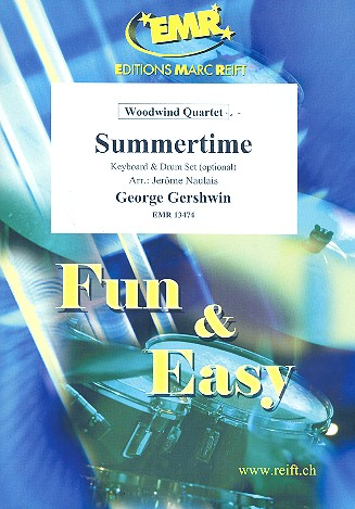 Summertime für 4 Holzbläser (Keyboard und Percussion ad lib)