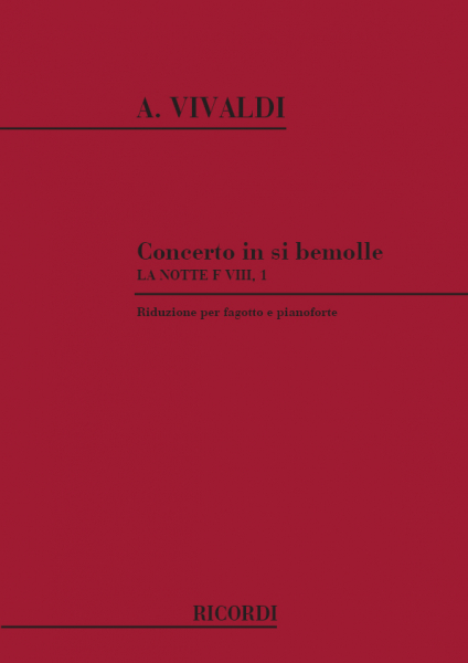 Konzert B-Dur RV501 für Fagott und Streichorchester