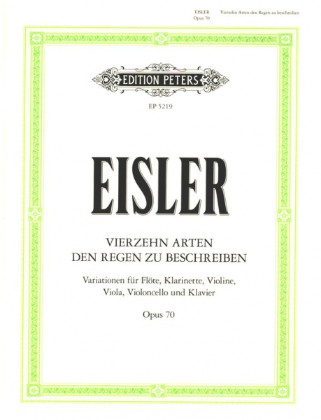 14 Arten den Regen zu beschreiben für Bläser, Streicher und Klavier