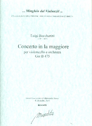 Konzert A-Dur GerB475 für Violoncello und Orchester