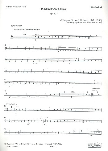 Kaiserwalzer op.437 für Orchester