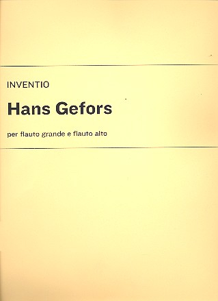 Inventio op.5 for flute and alto flute in G