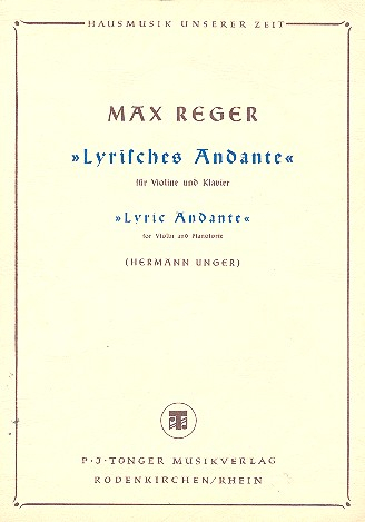 Lyrisches Andante für Violine und Klavier
