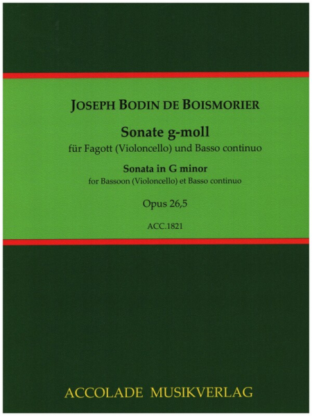 Sonate g-Moll op.26,5 für Fagott (Violoncello) und Bc
