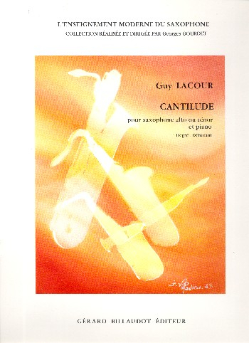 Cantilude pour saxophone Mi b (alto ou ténor) et piano
