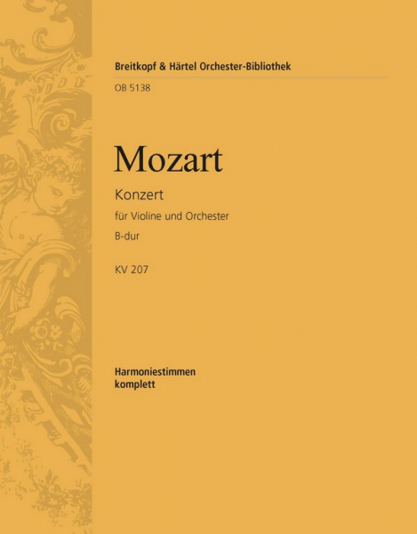 Konzert B-Dur Nr.1 KV207 für Violine und Orchester