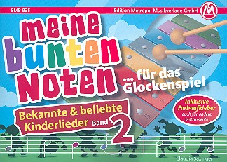 Bekannte und beliebte Kinderlieder Band 2 für Glockenspiel (Melodieinstrument in C) (mit Text)