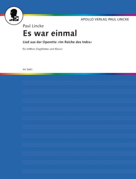 Es war einmal für Gesang und Klavier (Es-Dur)