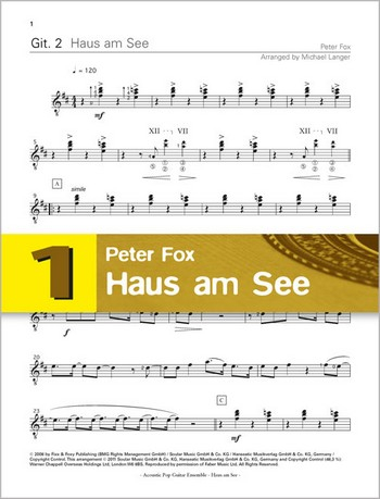 Haus am See für 4 Gitarren