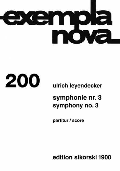 Sinfonie Nr.3 für Orchester Studienpartitur