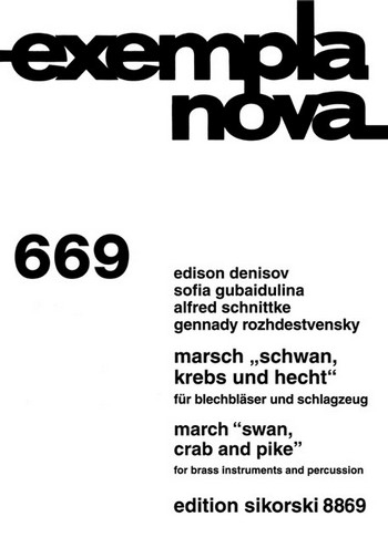 Marsch Schwan Krebs Hecht für 11 Blechbläser und Schlagzeug