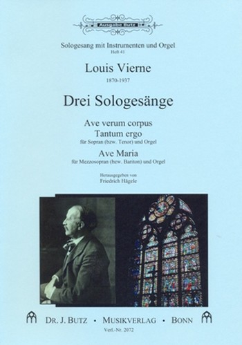 3 Sologesänge für Gesang (S/T) und Orgel
