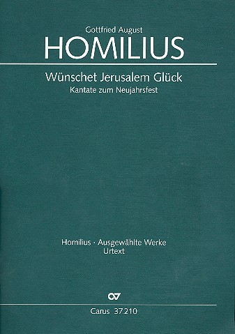 Wünschet Jerusalem Glück HoWVII.29 für Soli, gem Chor und Instrumente