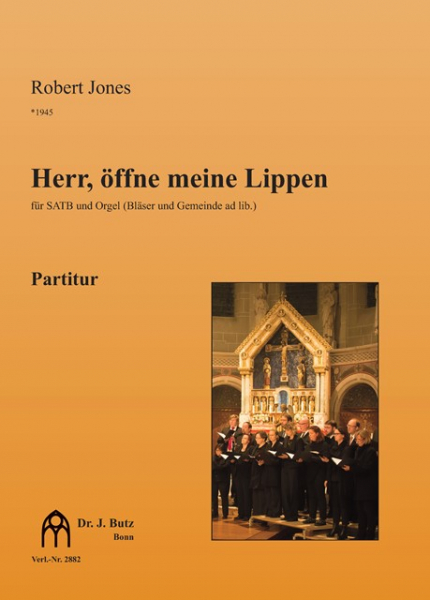 Herr, öffne meine Lippen für gem Chor, Gemeinde (Trompete u. Posaune ad lib.) und Orgel