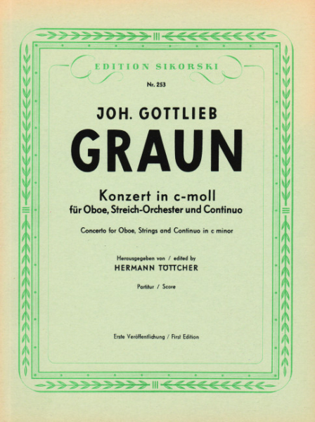 Konzert c-Moll für Oboe, Streichorchester und Bc