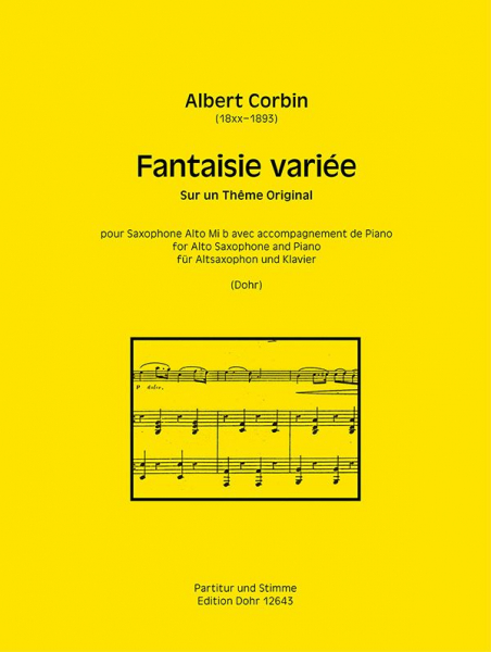 Fantaisie variée sur un thême original für Altsaxophon und Klavier