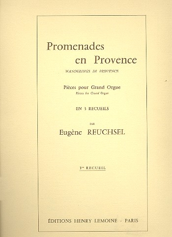 Promenades en Provence vol.3 5 pièces pour grand orgue