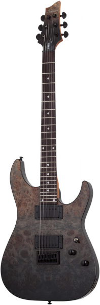 E-Gitarre Schecter C-1 Standard - Black Fade Burst Burl