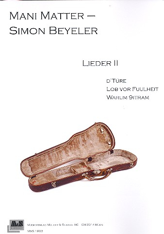 Lieder Band 2 für Chor, Klavier und Baß